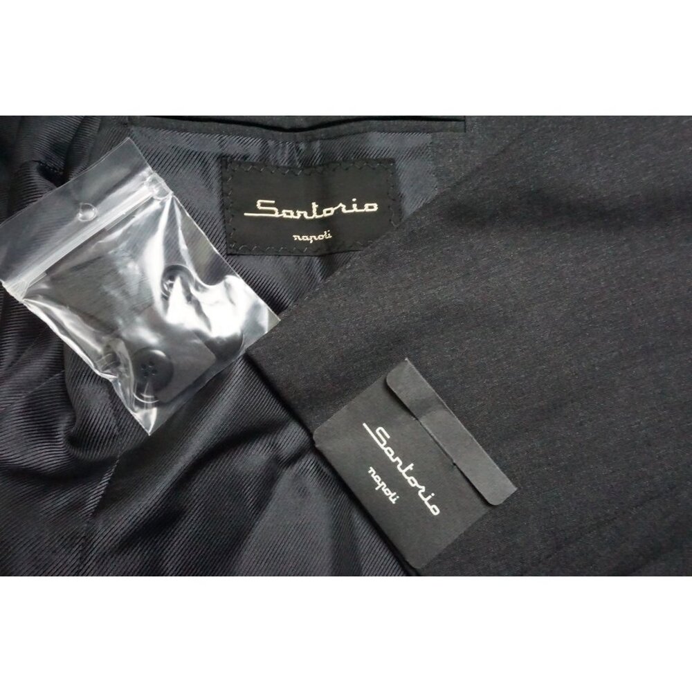 Sartorio Napoli Gray S110s Wool 2 Pc Suit Jacket Pants 40R BRAND NEW
